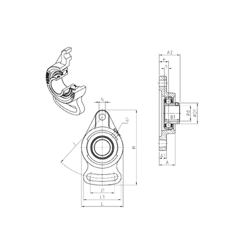 USFA203 SNR Bearing Units