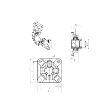 EXFE205 SNR Bearing Units