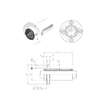 LMFP6LUU Samick Linear Bearings